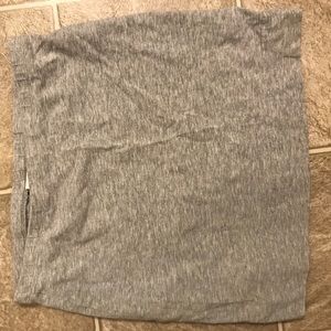 Grey cotton mini skirt